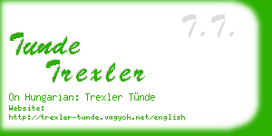 tunde trexler business card